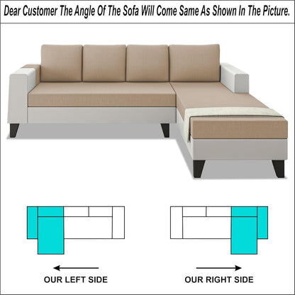 Comfort Plus 8 Seater L Shape Sofa Set with Bench & Ottomans