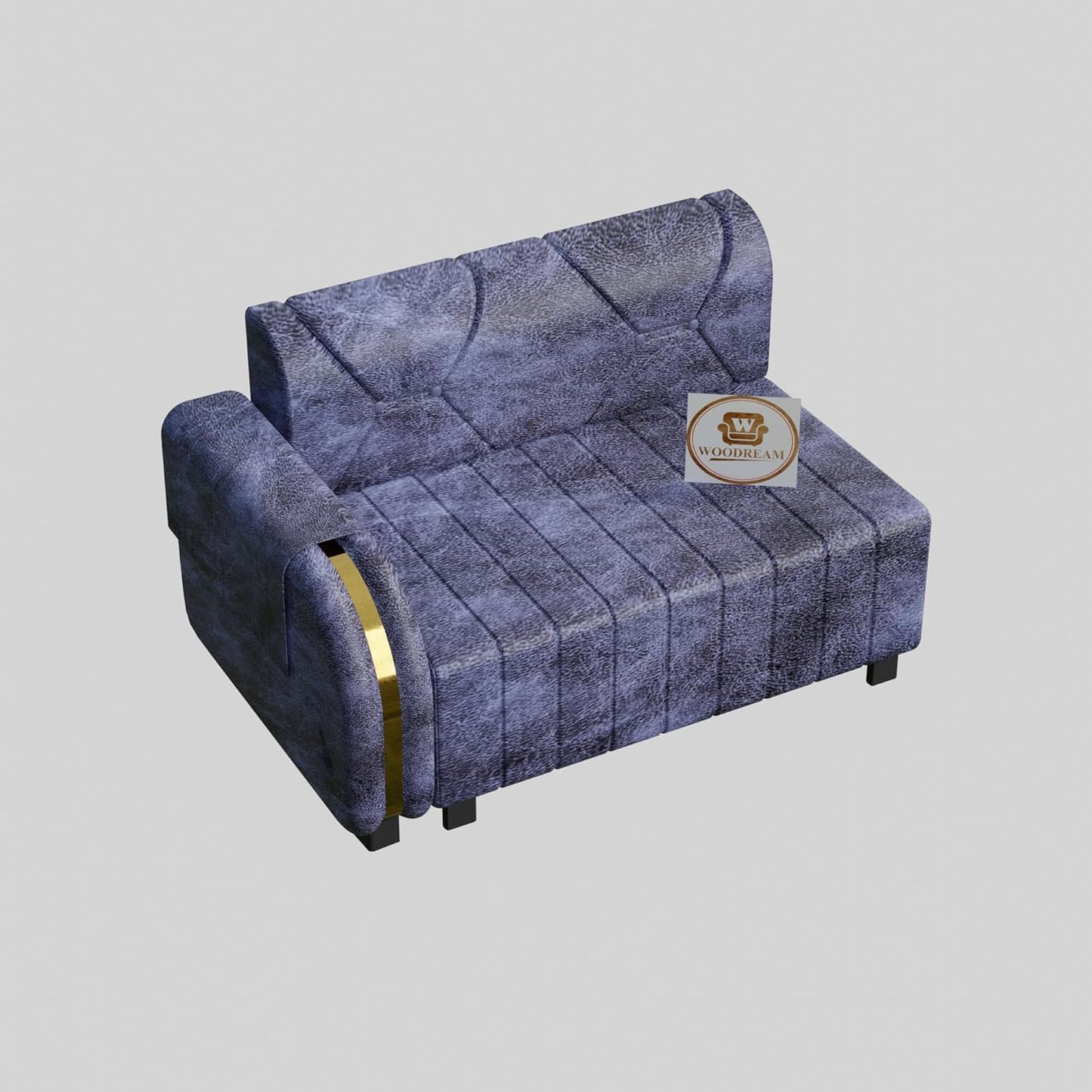 Ocean Luxe 7 Seater L Shape Sofa Set with Center Table & Ottomans