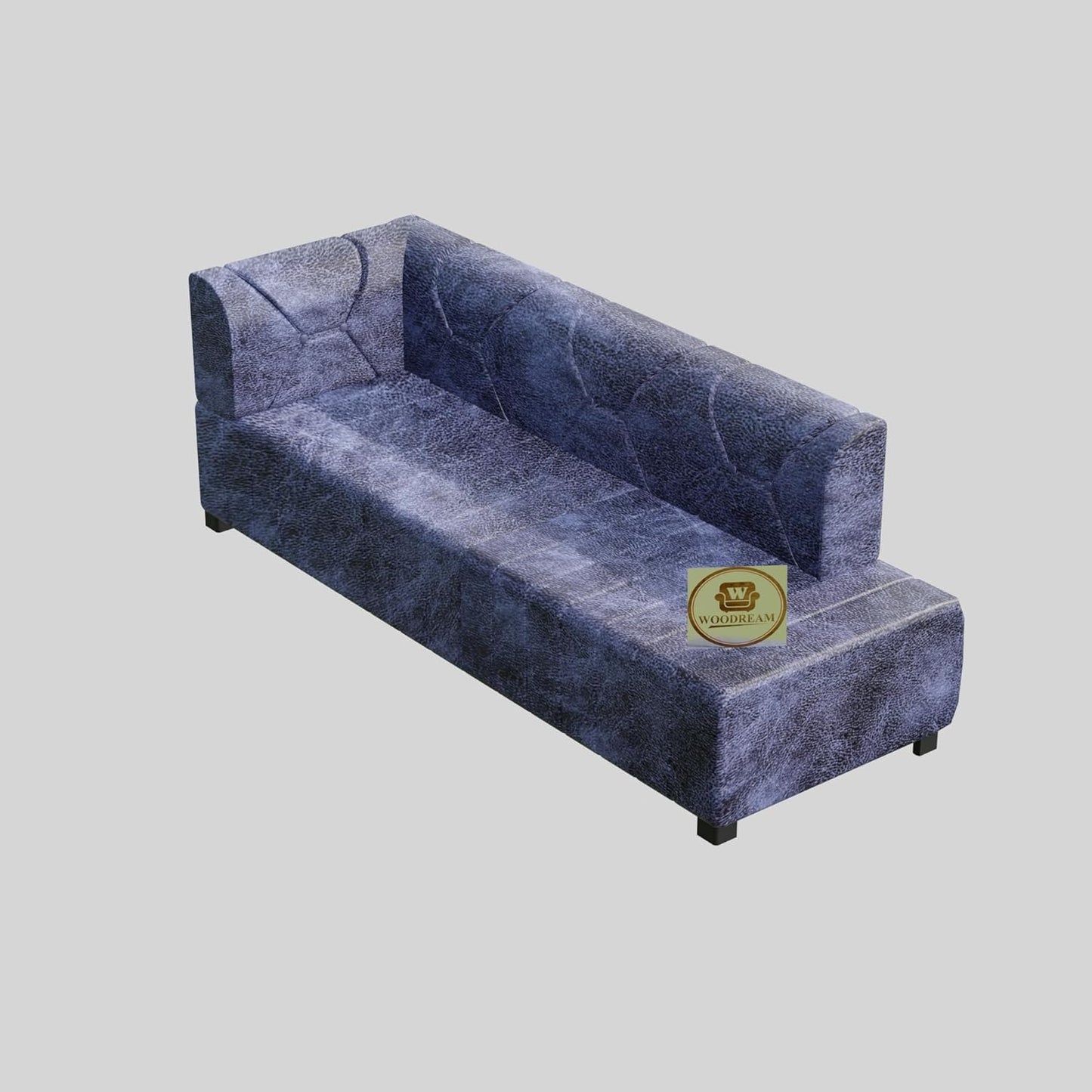 Ocean Luxe 7 Seater L Shape Sofa Set with Center Table & Ottomans